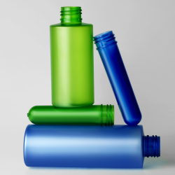 No extra work! Matte PET preforms and bottles for skincare brands